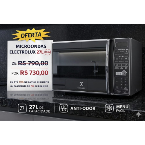 MICROONDAS ELETROLUX 27 L   220 V